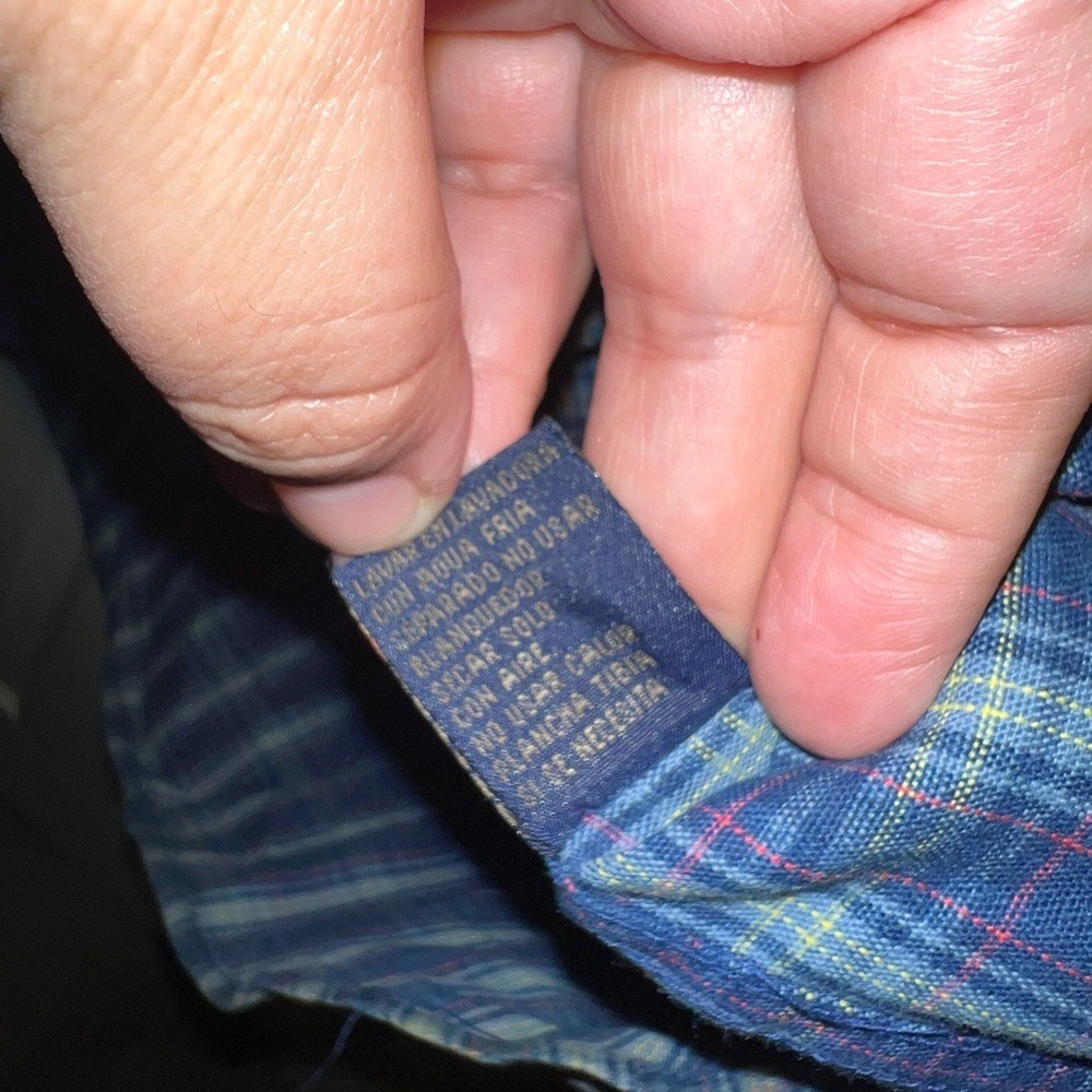 Roper Men's Size L Button Shirt Blue Plaid 100% Cotton Western Cowboycore - Picture 8 of 9